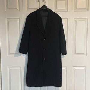 Lui Men's Black Overcoat